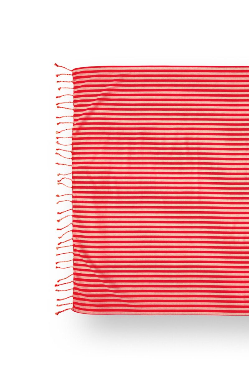 Hamam-Handtuch Sumo Stripe Rot